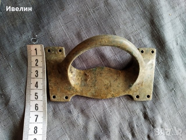 стара бронзова дръжка за мебел, снимка 3 - Антикварни и старинни предмети - 30809729