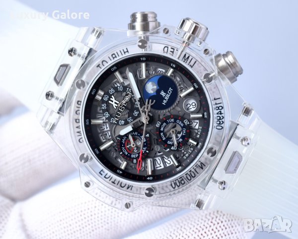 Мъжки часовник Hublot Big Bang Unico Magic Sapphire с кварцов механизъм, снимка 6 - Мъжки - 36927359