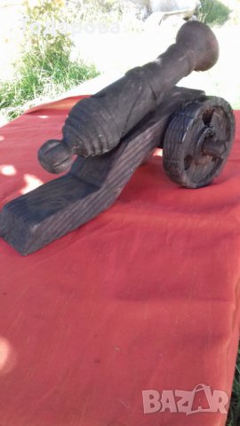 Старинно копие на дървен топ, снимка 4 - Антикварни и старинни предмети - 30219438