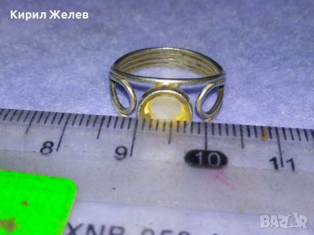 Стар СРЕБЪРЕН АЖУРЕН РЕТРО АРТ ПРЪСТЕН ВИСОКА ПРОБА СРЕБРО с ГНЕЗДО За ВГРАЖДАНЕ на КАМЪК 40545, снимка 8 - Антикварни и старинни предмети - 42762975