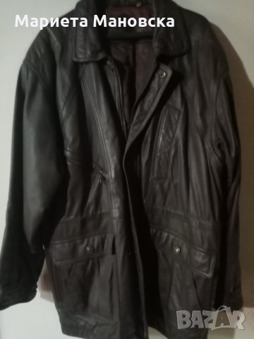 Скъпо  италианско кожено мъжко яке
