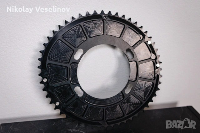 Плоча 52T - ROTOR Q-Ring Оval Chainring - 110bcd x 4 / велосипед / шосейна, снимка 5 - Части за велосипеди - 53215105