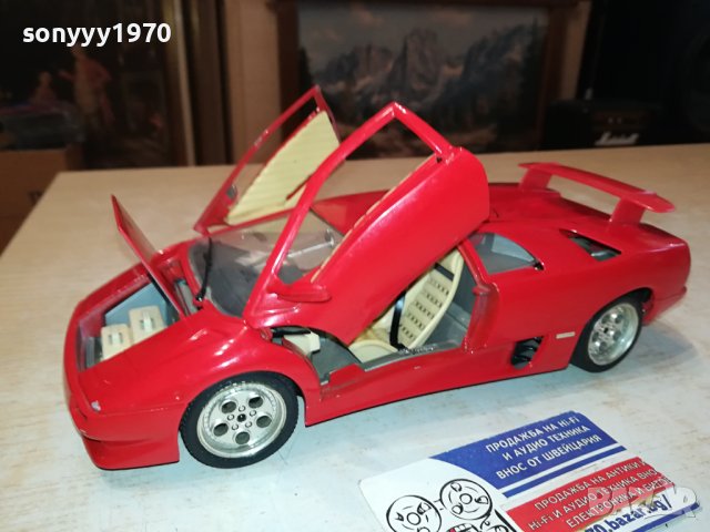 LAMBORGHINI DIABLO BURAGO 1/18-MADE IN ITALY-METAL ВНОС GERMANY 2910230942
