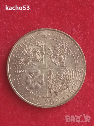 200 лири 1993 г. Италия, снимка 1 - Нумизматика и бонистика - 48898141