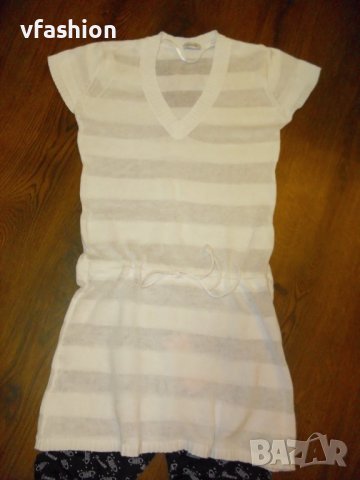 БЯЛА ТУНИКА PIMKIE - ФИНО МАШИННО ПЛЕТИВО, снимка 3 - Туники - 37051387