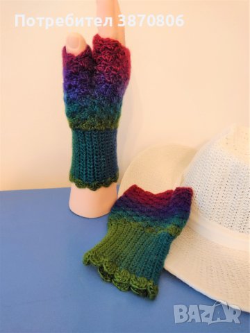 Плетени ръкавици без пръсти чисто нови, снимка 3 - Ръкавици - 42622967