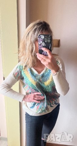 Блуза с акцент, снимка 3 - Блузи с дълъг ръкав и пуловери - 44460948