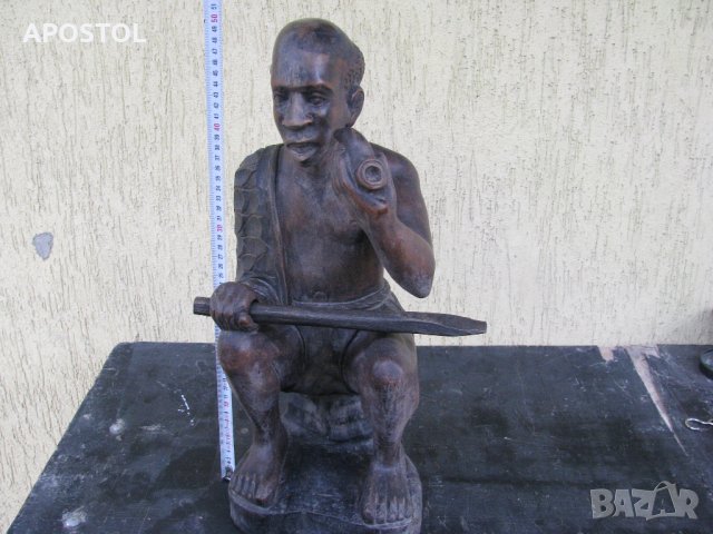  дървена статуетка африканска 