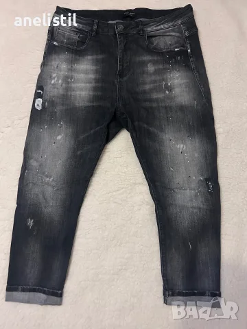 Мъжки дънки PAUSE Jeans Boris – размер 36, черни с ефекти