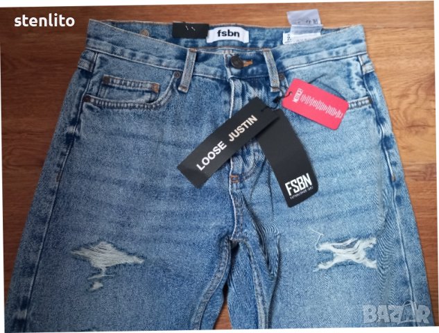 Нови мъжки дънки с накъсан ефект, снимка 11 - Дънки - 44600355