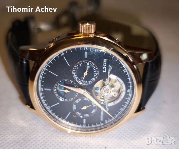 Нов ръчен мъжки автоматичен часовник, гаранция, снимка 7 - Мъжки - 48960970