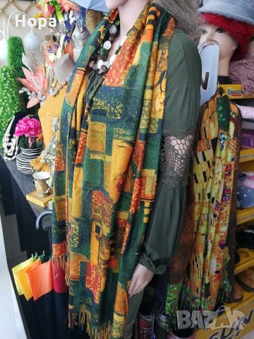 Дамски шалове Кашмир , снимка 7 - Ръкавици - 26915193