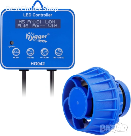 hygger 10 W DC  циркулационна помпа за воден поток Wave maker, 6 вълнови режима, снимка 7 - Оборудване за аквариуми - 53883582