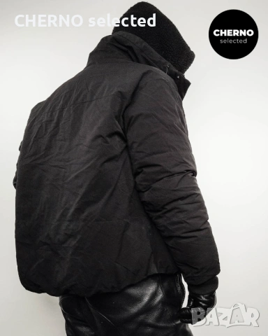 Мъжко черно пухено яке ZARA Water Repellent 4-Way Stretch Puffer Jacket – Размер L•XL , снимка 8 - Якета - 53155687