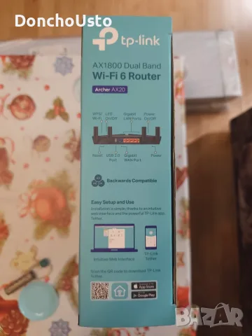 рутер TP-LINK ARCHER AX1800, снимка 3 - Рутери - 56074124