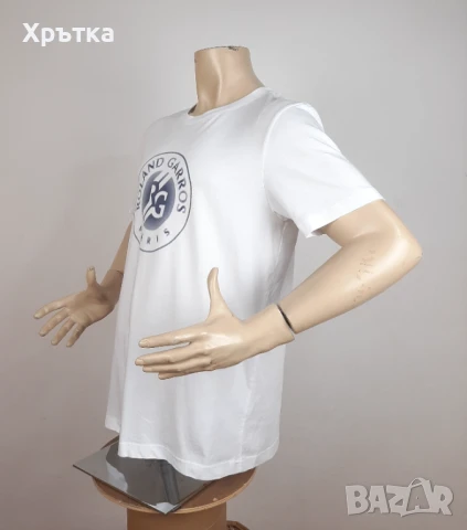 Lacoste Roland Garros - Оригинална мъжка тениска размер XL, снимка 3 - Тениски - 50689630