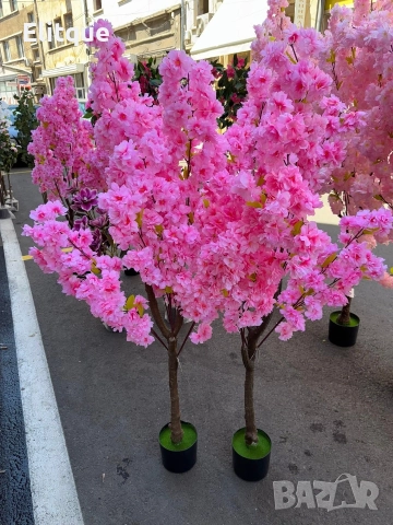 Изкуствено декоративно дърво, Цъфтяща сакура, 1.7 м