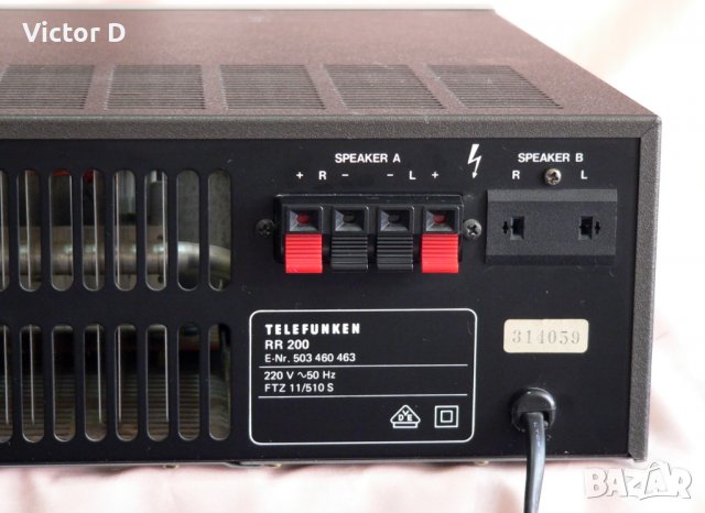  TELEFUNKEN RR 200 - Ресийвър, снимка 10 - Ресийвъри, усилватели, смесителни пултове - 38136589