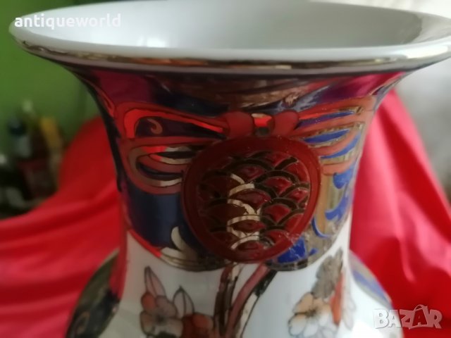 Стара Японска ВАЗА Imari / Мейджи Маркирана!, снимка 3 - Антикварни и старинни предмети - 38563153