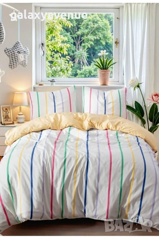 Ricco Lifes Комплект завивка за двоен юрган "Жълта лятна бомба