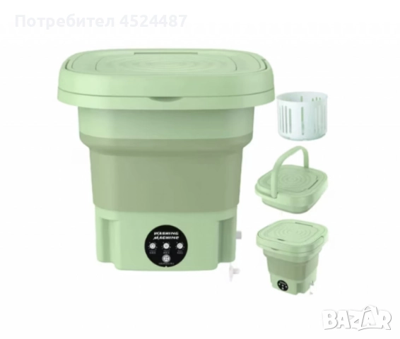 Електрическа компактна преносима пералня с горен отвор и контрол на докосване., снимка 6 - Перални - 50629263