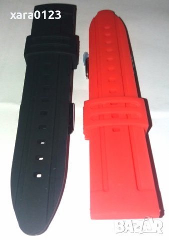 Силиконови каишки 24мм Q&Q, снимка 3 - Каишки за часовници - 35595886