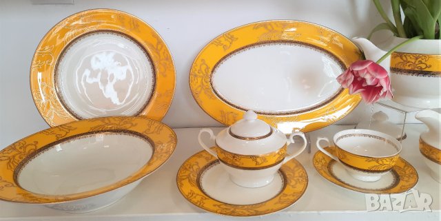 СЕРВИЗИ ЗА ХРАНЕНЕ ЗА СЪДОМИЯЛНА МАШИНА ОТ КОСТЕН ПОРЦЕЛАН, снимка 7 - Сервизи - 12818693