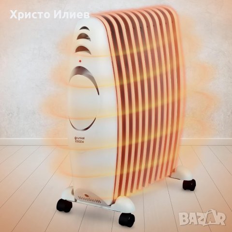 Електрически маслен радиатор Grunkel 2300 W с 3 степени, снимка 3 - Отоплителни печки - 42699061