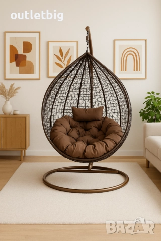 Градинска висяща люлка тип гнездо,яйце–Промоция! 