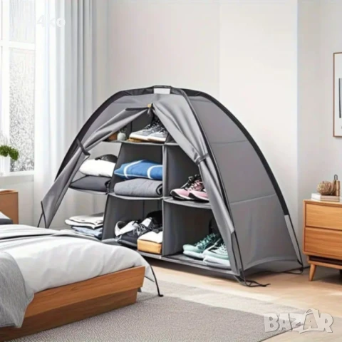 Сгъваем органайзер/шкаф за обувки тип палатка, снимка 5 - Палатки - 51081097