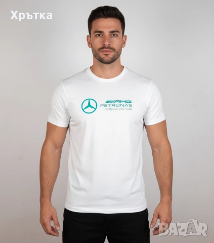 Mercedes AMG F1 Large Logo - Оригинална мъжка тениска р-р L , снимка 1