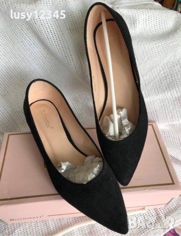 Черни дамски обувки! 39, снимка 4 - Дамски ежедневни обувки - 37676700