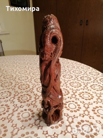 Оригинална дървена статуетка на богиня от индийската митология, снимка 5 - Статуетки - 33998633