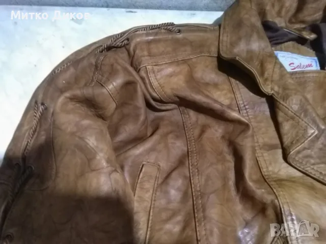 Salem CUIR VÉRITABLE  женско яке винтидж марково рокерско  естествена кожа размер №42, снимка 9 - Якета - 48428105