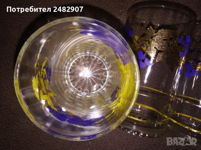 Комплект стъклени ретро чаши - 4 бр. , снимка 12 - Чаши - 48557105