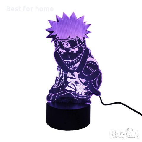 NARUTO 3Д лампа с 3 плаки, снимка 3 - Други - 42753276