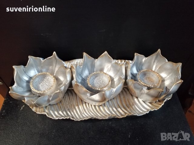 Декоративен свещник , снимка 2 - Декорация за дома - 35405221