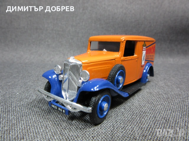 1/43 СТАРА РЕТРО МЕТАЛНА КОЛИЧКА МАЩАБЕН МОДЕЛ CITROEN 500kgs ELIGOR FRANCE