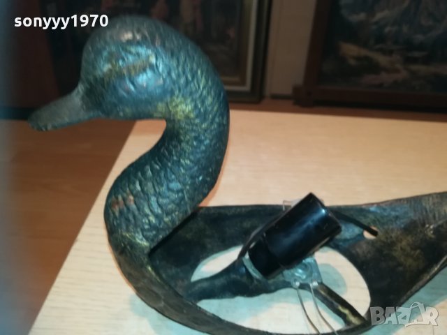 патица-бронз/мед/месинг-масивна/тежка-27х17х11см