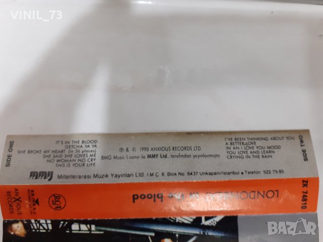 Londonbeat – In The Blood, снимка 2 - Аудио касети - 35004996