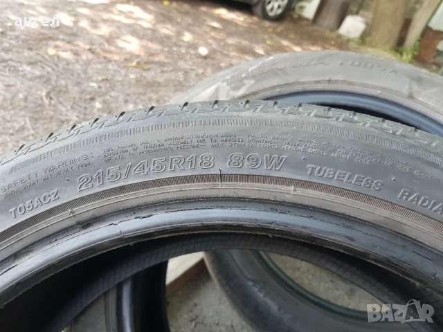215/45/18 brigestone , снимка 5 - Гуми и джанти - 50575503