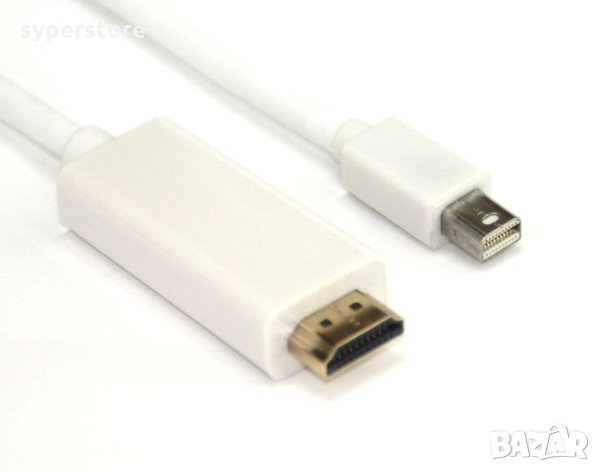 Кабел Mini Display Port - HDMI 1.8m 4K/60p VCom SS001233 Cable Mini DP към HDMI 1.8m M/M