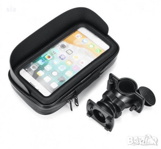 Стойка за телефон за колело универсална поставката за телефон за велосипед, черен