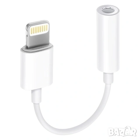 Lightning към 3.5 мм Аудио Адаптер за iPhone с вграден DAC Чип за Hi-Fi звук, снимка 2 - Apple iPhone - 54363566