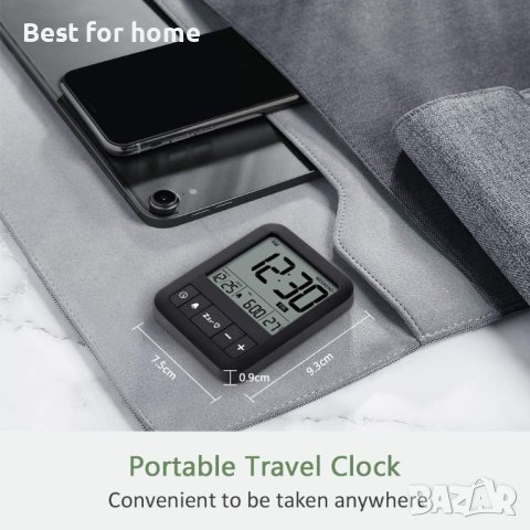 LIORQUE Дигитален часовник с термометър и аларми, снимка 3 - Друга електроника - 42073141