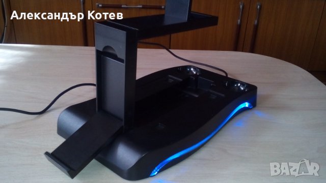 Playstation 4 PS4 VR докинг станция с лед осветление и зареждане, снимка 6 - PlayStation конзоли - 40142910