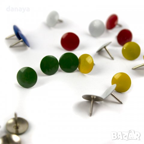 3340 Цветни габърчета пинчета, 98 броя, снимка 2 - Ученически пособия, канцеларски материали - 40200666