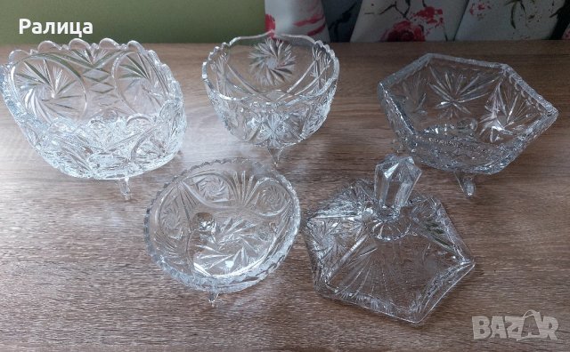 Комплект, бонбониери и купи, чешки кристал 