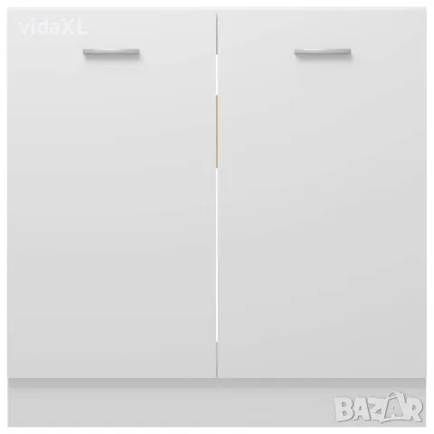 vidaXL Долен шкаф за мивка "Lyon", бял, 80x46x81,5 см, инженерно дърво, снимка 6 - Шкафове - 56147694