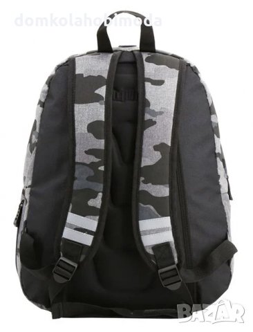 Раница с две прегради и два джоба, Меки презрамки, Подсилен гръб,33x17x42 см,Джоб за телефон с изход, снимка 6 - Раници - 33888950